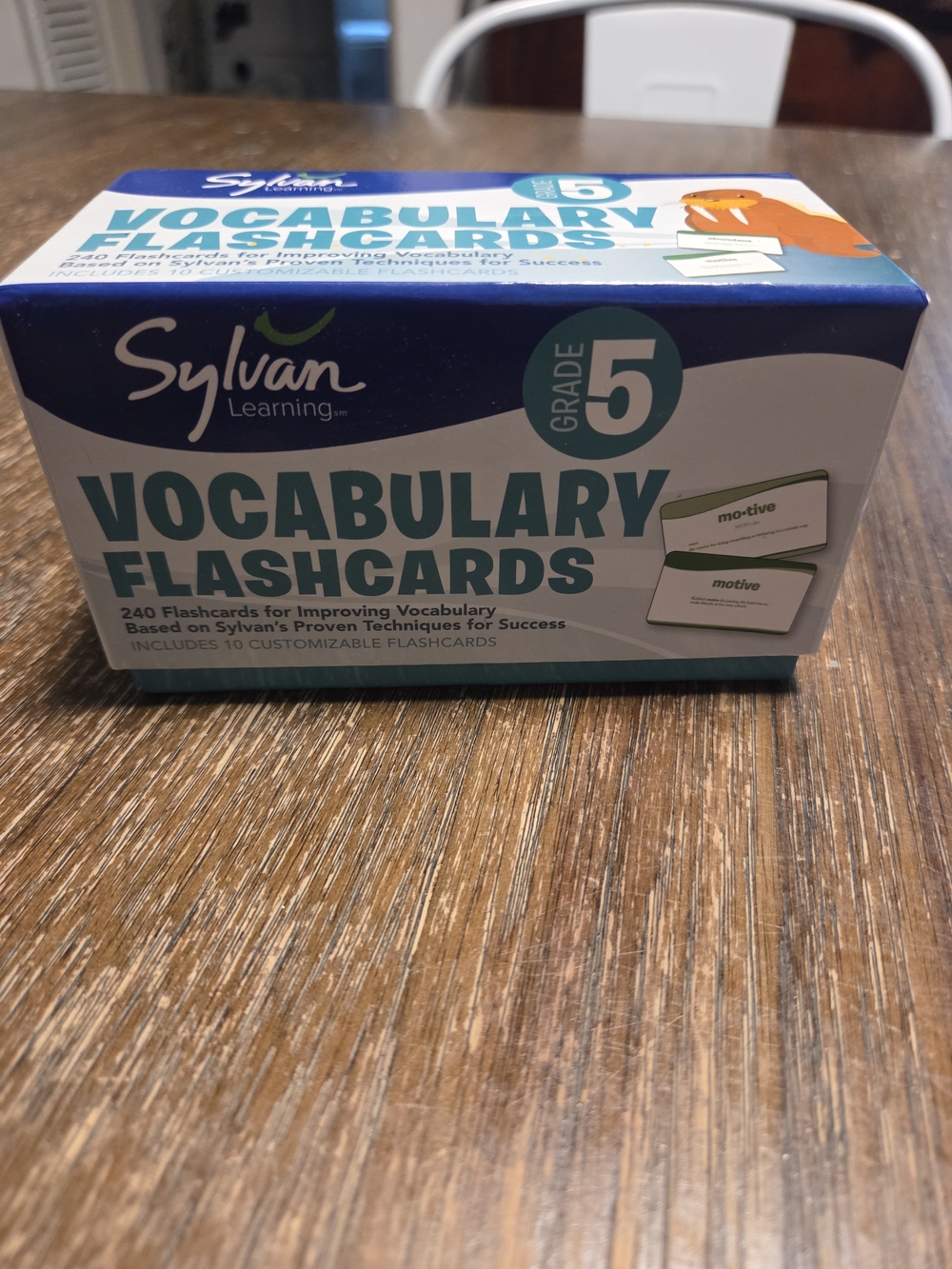 Grade 5 Vocabulary Flashcards - Teal/Blue